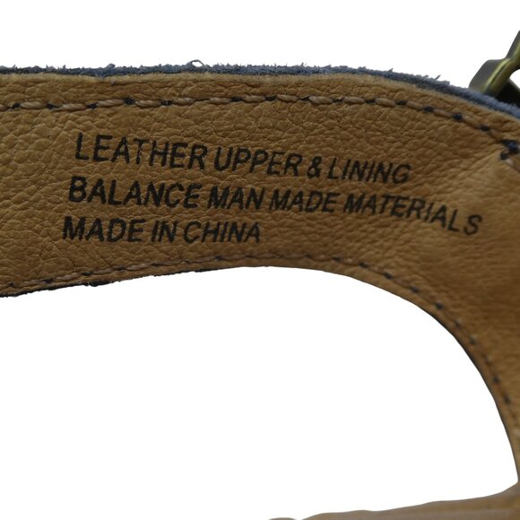 Born Monticello Blue Suede Jute Wrapped Wedge Heels Sandals Espadrilles Womens 8 - Picture 13 of 14